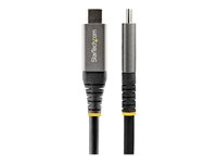StarTech.com 50 cm USB C-kabel 10 Gbit/s - USB 3.1/3.2 Gen 2 Type-C kabel - 100W (5A) Power Delivery-laddning, DP alt-läge - USB-C-kabel för USB-C bärbar dator/telefon/enhet - Ladda/synkronisera - USB-kabel - 24 pin USB-C (hane) till 24 pin USB-C (hane) - USB 3.2 Gen 2 / DisplayPort 1.4 /Thunderbolt 3 - 50 cm - stöd för 4K - svart, grå - för P/N: DK30C2DAGPD, DK30C2HAGPD USB31CCV50CM