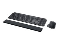 Logitech MX Keys Combo for Business - Sats med tangentbord och mus - bakgrundsbelyst - trådlös - Bluetooth LE - QWERTY - hela norden - grafit 920-010931