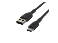 Belkin BoostCharge - USB-kabel - USB-C (hane) till USB (hane) - 2 m - svart CAB001BT2MBK