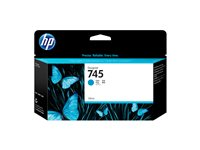 HP 745 - 130 ml - cyan - original - DesignJet - bläckpatron - för DesignJet Z2600 PostScript, Z5600 PostScript F9J97A
