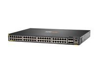 HPE Aruba Networking CX 6200F 48G 4SFP+ Switch - Switch - L3 - Administrerad - 48 x 10/100/1000 + 4 x 100/1000/10G SFP+ - framsidan och sida till baksidan - rackmonterbar JL726B#ACC
