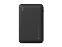 dbramante1928 re-charge - Strömförsörjningsbank - 20000 mAh - Apple 2.4A, BC 1.2, PD 2.0, PD 3.0, QC 2.0, QC 3.0 - 2 utdatakontakter (24 pin USB-C, USB typ A) - på kabel: USB-C - svart CP20ACBL7181