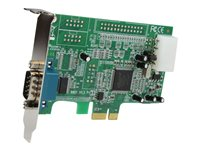 StarTech.com PCI Express RS232 seriell kortadapter med 1 port - PCIe RS232 seriellt värdkontrollerkort - PCIe till seriell DB9 - 16550 UART - Expansionskort i lågprofil - Windows och Linux - Seriell adapter - PCIe låg profil - RS-232 PEX1S553LP