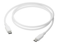 dbramante1928 re-charge - USB-kabel - 24 pin USB-C (hane) till 24 pin USB-C (hane) - USB 2.0 - 1.2 m - USB-strömförsörjning (100W), 100 % återvunnen plast CB12CCWH7089