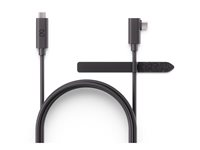 Meta Link - VR-headsetkabel - 24 pin USB-C (hane) högervinklad till 24 pin USB-C (hane) rak - USB 3.2 Gen 1 - 3 A - 5 m - svart - för Meta Quest, Quest 2, Quest 3, Quest 3S, Quest Pro 301-00311-01