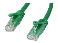 StarTech.com Cat6-patchkabel med hakfria RJ45-kontakter – 2 m, grön - Patch-kabel - RJ-45 (hane) till RJ-45 (hane) - 2 m - UTP - CAT 6 - hakfri - grön N6PATC2MGN