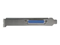 StarTech.com 1-ports parallellt PCIe-kort - PCI Express till parallell DB25-kortadapter - PC-expansion LPT-kontroller för skrivare, skannrar och plottrar - SPP/ECP - Standard/lågprofil - Parallell adapter - PCIe - IEEE 1284 - svart PEX1P2