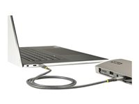 StarTech.com 1 m USB C-kabel 10 Gbit/s - USB-IF-certifierad USB-C-kabel - USB 3.1/3.2 Gen 2 Type-C kabel - 100 W (5A) Power Delivery-laddning, DP alt-läge - USB C till C-kabel - Laddning och synkronisering - USB-kabel - 24 pin USB-C (hane) till 24 pin USB-C (hane) - USB 3.2 Gen 2 / DisplayPort 1.4 /Thunderbolt 3 - 1 m - stöd för 4K - svart, grå USB31CCV1M