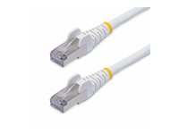 StarTech.com 12m White CAT8 Ethernet Cable, Snagless, S/FTP, 25G/40G - Patch-kabel - RJ-45 (hane) till RJ-45 (hane) - 12 m - 5.6 mm - S/FTP - CAT 5/5e/6/6a/8 - IEEE 802.3bt/IEEE 802.3ba - hakfri, halogenfri - vit NLWH-12M-CAT8-PATCH