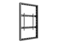 Multibrackets M Pro Series - Hölje - för LCD-display - hög ljusstyrka - stål - svart, RAL 9005 - skärmstorlek: 55" - väggmonterbar 7350105216121