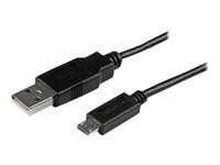 StarTech.com Micro USB-kabel - 2 m - USB-kabel - mikro-USB typ B (hane) till USB (hane) - USB 2.0 - 2 m - svart USBAUB2MBK