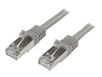 StarTech.com Cat6-patchkabel - skärmad (SFTP) - 0,5 m, grå - Patch-kabel - RJ-45 (hane) till RJ-45 (hane) - 50 cm - SFTP - CAT 6 - formpressad, hakfri - grå N6SPAT50CMGR