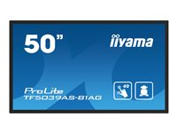 iiyama ProLite TF5039AS-B1AG - 50" Diagonal klass LED-bakgrundsbelyst LCD-skärm - digital skyltning - med inbyggd mediaspelare och pekskärm (multitouch) - Android - 4K UHD (2160p) 3840 x 2160 - svart TF5039AS-B1AG
