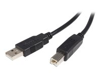 StarTech.com 2 m USB 2.0 A- till B-kabel - M/M - USB-kabel - USB (hane) till USB typ B (hane) - USB 2.0 - 2 m - svart USB2HAB2M