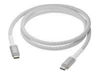 dbramante1928 re-charge - USB-kabel - 24 pin USB-C (hane) till 24 pin USB-C (hane) - 1.2 m - flätad kabel, 100 % återvunnen plast, 100W Power Delivery passthrough CB12CCGR7116
