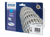 Epson 79XL - 17.1 ml - XL - cyan - original - bläckpatron - för WorkForce Pro WF-4630DWF, WF-4640DTWF, WF-5110DW, WF-5190DW, WF-5620DWF, WF-5690DWF C13T79024010