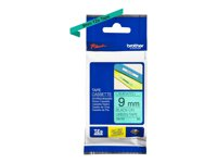 Brother TZe-721 - Svart på grön - Rulle (0,9 cm x 8 m) 1 kassett(er) bandlaminat - för Brother PT-D210, D600, H110, H200; P-Touch PT-1005, D450, H107; P-Touch Cube Plus PT-P710 TZE721