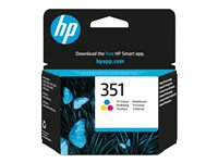 HP 351 - 3.5 ml - färg (cyan, magenta, gul) - original - bläckpatron - för Deskjet D4268; Photosmart C4483, C4486, C4488, C4524, C4583, C4585, C4588, C5225 CB337EE#UUS