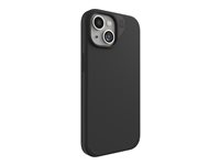 ZAGG Manhattan Snap - Baksidesskydd för mobiltelefon - MagSafe-kompatibilitet - silikon - svart - för Apple iPhone 13, 14, 15 702312676