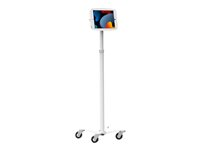 Compulocks iPad 10th-11th (A16) Gen Space Enclosure Medical Rolling Cart White - Vagn - för surfplatta - rullande kiosk - låsbar - medicinsk - vit - skärmstorlek: 10.9" - för Apple 10.9-inch iPad (10:e generation) MCRSTDW209IPDSW