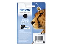 Epson T0711 - 7 ml - svart - original - bläckpatron - för Stylus DX9400, SX115, SX210, SX215, SX218, SX415, SX515, SX610; Stylus Office BX310, BX610 C13T07114012