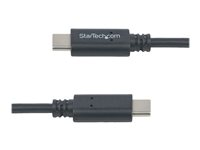 StarTech.com 1m / 3.3ft USB C to USB C Cable - USB 2.0 Type C Cable - M/M - USB-IF Certified - USB C Charging Cable - USB 2.0 (USB2CC1M) - USB-kabel - 24 pin USB-C (hane) till 24 pin USB-C (hane) - USB 2.0 - 1 m - svart - för P/N: DKT30CHD, HB30C1A1CPD, HB30C3A1CFBW, PEXUS313AC2V USB2CC1M