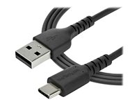 StarTech.com 2 m USB 2.0 till USB-C-kabel -&nbsp;svart&nbsp; - USB-kabel - USB (hane) rak till 24 pin USB-C (hane) rak - Thunderbolt 3 / USB 2.0 - 2 m - svart - för P/N: CDP2HDUACP2, SECTBLTDT, STNDTBLTMOB RUSB2AC2MB
