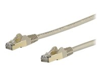 StarTech.com cat6a ethernet-kabel - Patch-kabel - RJ-45 (hane) till RJ-45 (hane) - 10 m - STP - CAT 6a - formpressad, hakfri - grå 6ASPAT10MGR
