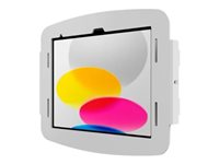 Compulocks iPad 10th-11th (A16) Gen Space Enclosure Wall Mount White - Monteringssats (väggfäste) - för surfplatta - låsbar - höggradig aluminium - vit - monteringsgränssnitt: 100 x 100 mm - för Apple 10.9-inch iPad (10:e generation) 209IPDSW