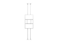 Multibrackets M Pro Series - Hölje - medel, två sidor, fasta armar - för 2 skärmar - B2B, VESA max 600x400, med hölje för skärm, 3 m längd - stål - vit, RAL 9005 - skärmstorlek: 65" - monterbar på golv till tak 7350022733398