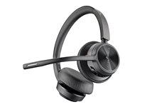 HP Poly Voyager 4320-M - Voyager 4300 UC series - headset - på örat - Bluetooth - trådlös, kabelansluten - USB-C - svart - Certifierad för Microsoft-teams, Zoomcertifierad 77Z30AA