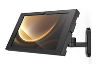 Compulocks Galaxy Tab S9+/S9FE+ 12.4" Apex Enclosure Swing Wall Mount Black - Monteringssats (hölje, svängbar arm) - för surfplatta - låsbar - metallram - svart - skärmstorlek: 12.4" - väggmonterbar - för Samsung Galaxy Tab S9 FE+ 827B124GAPXB