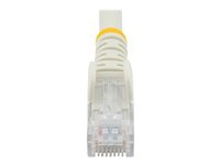 StarTech.com Cat6-patchkabel med hakfria RJ45-kontakter – 1 m, vit - Patch-kabel - RJ-45 (hane) till RJ-45 (hane) - 1 m - UTP - CAT 6 - hakfri - vit N6PATC1MWH