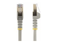 StarTech.com 7,5 m CAT6a-patchkabel - Skyddad (STP) - 100% kopparledning - Hakfria kontakter - Grå - Patch-kabel - RJ-45 (hane) till RJ-45 (hane) - 7.5 m - STP - CAT 6a - hakfri, formpressad - grå 6ASPAT750CMGR