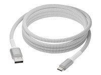 dbramante1928 re-charge - USB-kabel - USB (hane) till 24 pin USB-C (hane) - USB 2.0 - 2.5 m - strömöverföring upp till 36 W, flätad kabel, 100 % återvunnen plast CB25ACGR7118