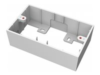 VISION TechConnect 3 2-Gang UK Backbox - Bakstycke - vit - 2-gang TC3 BACKBOX2G