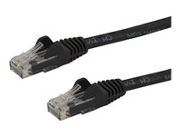 StarTech.com 10m CAT6 Ethernet Cable, 10 Gigabit Snagless RJ45 650MHz 100W PoE Patch Cord, CAT 6 10GbE UTP Network Cable w/Strain Relief, Black, Fluke Tested/Wiring is UL Certified/TIA - Category 6 - 24AWG (N6PATC10MBK) - Patch-kabel - RJ-45 (hane) till RJ-45 (hane) - 10 m - UTP - CAT 6 - formpressad, hakfri - svart N6PATC10MBK