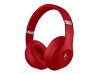 Beats Studio3 Wireless - Hörlurar med mikrofon - fullstorlek - Bluetooth - trådlös - aktiv brusradering - ljudisolerande - röd MX412ZM/A