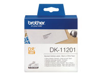 Brother DK-11201 - Svart på vitt - 29 x 90 mm 400 etikett (er) (1 rulle/rullar x 400 adresslappar - för Brother QL-1050, 1060, 1110, 500, 550, 560, 570, 580, 600, 650, 700, 710, 720, 820 DK11201