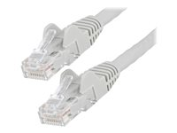 StarTech.com 15m LSZH CAT6 Ethernet Cable, 10 Gigabit Snagless RJ45 100W PoE Network Patch Cord with Strain Relief, CAT 6 10GbE UTP, Grey, Individually Tested/ETL, Low Smoke Zero Halogen - Category 6 - 24AWG - Patch-kabel - RJ-45 (hane) till RJ-45 (hane) - 15 m - 6 mm - UTP - CAT 6 - hakfri - grå N6LPATCH15MGR