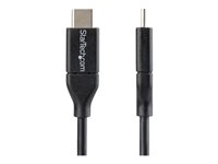 StarTech.com USB C to USB C Cable - 3m / 10 ft - USB Cable Male to Male - USB-C Cable - USB-C Charge Cable - USB Type C Cable - USB 2.0 (USB2CC3M) - USB-kabel - 24 pin USB-C (hane) till 24 pin USB-C (hane) - Thunderbolt 3 / USB 2.0 - 3 m - svart - för P/N: DKT30CHD USB2CC3M