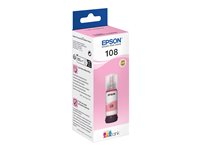 Epson EcoTank 108 - 70 ml - ljus magenta - original - påfyllnadsbläck - för Epson L18050; EcoTank L8050 C13T09C64A