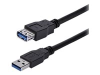 StarTech.com 1m Black SuperSpeed USB 3.0 Extension Cable A to A - Male to Female USB 3 Extension Cable Cord 1 m (USB3SEXT1MBK) - USB-förlängningskabel - USB typ A (hane) till USB typ A (hona) - USB 3.0 - 1 m - svart - för P/N: BNDDKT30CAHV, SV211DPUA4K, SV211HDUA4K, USB2001EXT2NA, USB2002EXT2NA, USB2004EXT2NA USB3SEXT1MBK