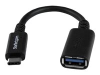 StarTech.com USB-C till USB-A-kabeladapter - M/F - 15 cm - USB 3.0 - USB-IF-certifierad - USB-adapter - 24 pin USB-C (hane) till USB typ A (hona) - USB 3.0 - 15.2 cm - svart - för P/N: DK31C3HDPD, DK31C3HDPDUE, DKM30CHDPD, DKM30CHDPDUE, PEXUSB312A1C1H, PEXUSB312A2C2V USB31CAADP
