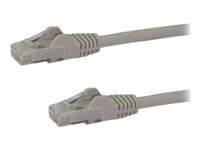 StarTech.com Cat6-patchkabel med hakfria RJ45-kontakter – 5 m, grå - Patch-kabel - RJ-45 (hane) till RJ-45 (hane) - 5 m - UTP - CAT 6 - hakfri - grå N6PATC5MGR