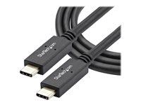 StarTech.com USB-C-kabel med Power Delivery (5 A) - M/M - 1 m - USB 3.1 (10 Gbps) - USB-IF-certifierad - USB-kabel - 24 pin USB-C (hane) till 24 pin USB-C (hane) - USB 3.1 - 5 A - 1 m - svart - för P/N: CDP2HVGUASPD, DKT30CHPD3, DKT30CHVSDPD, DKT31CMDPHPD, HB31C2A2CME, SV221HUC4K USB31C5C1M