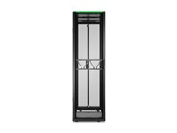 APC NetShelter SX Gen 2 - Rack skåp - 1991 H x 600 B x 1200 D mm, med sidor - golvstående - svart - 42U - 19" - TAA-kompatibel AR3300B2