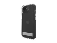 Zagg Crystal Palace - Baksidesskydd för mobiltelefon - fällbart ställ - grafen - klar - för Apple iPhone 13, 14, 15, 16e 702318189