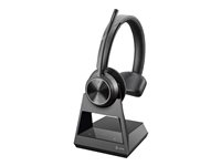 HP Poly Savi 7310 - Savi 7300 series - headset - på örat - DECT - trådlös - USB-A via DECT-adapter - svart - UC-certifierad 8L561AA#ABB