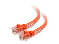 C2G Cat5e Booted Unshielded (UTP) Network Patch Cable - Patch-kabel - RJ-45 (hane) till RJ-45 (hane) - 3 m - UTP - CAT 5e - formpressad, hakfri, tvinnad - orange 83606